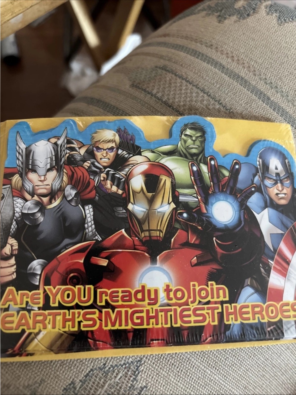VTG Avengers Hallmark Invitations New unopened pack of 8 Sealed RA1010